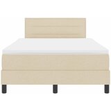  s opruga kutije s uzglavljem Krema 120 x 190 cm tkanina | shoptok.hr