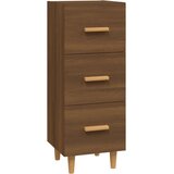  Komoda boja smeđeg hrasta 34,5 x 34 x 90 cm konstruirano drvo | shoptok.hr