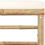  11-dijelna vrtna garnitura od bambusa s krem bijelim jastucima | shoptok.hr