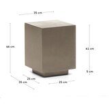 Kave Home Vrtna mizica 35x35 cm Rustella – | Shoptok.si