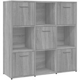 Maison Chic Knjižna omara - Knjižni regal siva sonoma 90x30x90 cm inženirski les, (21726007) Cene