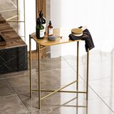 Hanah home Shb-003-A GoldNatural Coffee Table