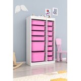 Hanah home višenamenske police montana xs 2D4N8U white pink Cene