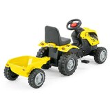 Playtime Dečiji traktor sa prikolicom na pedale 956, Žuti