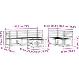  Set vanjskih sofa 6 pcs Prirodna Čvrsto drvo akacije | shoptok.hr
