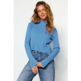 Trendyol Sweater - Blue - Slim fit Cene
