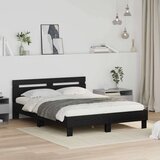  Konstrukcija postelje z vzglavjem Črna Orehovina 140 x 200 cm, (5000102526) | Shoptok.si
