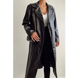 Trend Alaçatı Stili Trench Coat - Black - Double-breasted | Shoptok.si