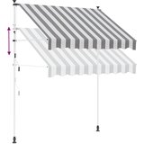  Ručno sklopiva tenda Antracit i bijelo 100 cm | shoptok.hr