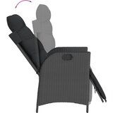  7-dijelni vrtni blagovaonski set s jastucima crni od poliratana | shoptok.hr
