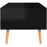 vidaXL Klubska mizica visok sijaj črna 100x49,5x43 cm iverna plošča | Shoptok.si