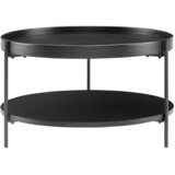Livetastic Set Klubskih Mizic Rund, Črna, 2-Delni | Shoptok.si