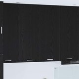 vidaXL Viseći ormarić s policom Zidne Riga Crni hrast 80 x 31 x 100 cm | shoptok.hr