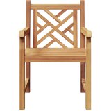  Vrtna stolica 2 pcs 60 x 58 x 90 cm Čvrsto teak drvo | shoptok.hr