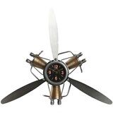  Zidni sat Home ESPRIT zlatan Srebrna Metal propeleri Vintage 63 x 12 x 55 cm | shoptok.hr