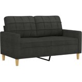  Sedežna garnitura z blazinami 3-delna črno blago, (20924091) | Shoptok.si