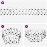  Vrtna Ograda 5 pcs Crna Čelik | shoptok.hr