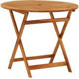 vidaXL sklopivi vrtni stol ø 90 x 75 cm od masivnog drva eukaliptusa | shoptok.hr