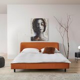 Livetastic oblazinjena postelja 181 cm x 201 cm , les, kovina, usnje rjava | Shoptok.si