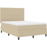  Postelja s podjemom z vzmetnico svetlo zeleno sivo 140x200 cm kordurojska tkanina, (22083517) | Shoptok.si