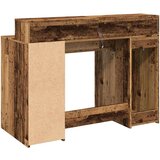  Radni stol s LED svjetlima boja starog drva 120x55x91 cm drveni | shoptok.hr