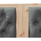  Uzglavlje Ostalo smeđe i tamnosivo 160 cm Masivna borovina | shoptok.hr