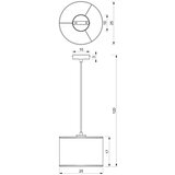  Luster na kablu RATTAN 1xE27/60W/230V, prečnik 25 cm, ratan | Eponuda.com