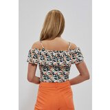 Marisse Strappy Blouse With Ruffles L-Ts-3773 L.Beige | Shoptok.si