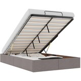 Maison Chic Otomanski Posteljni okvir - Dvoposteljna postelja - Zakonska postelja brez vzmetnice taupe 120x200 cm blago-J542, (21768235) | Shoptok.si