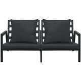  Garnitura z blazinami 5-delna aluminij temno siva | Shoptok.si