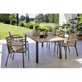 SUNFUN Set lounge namještaja Carina (7 -dij., Prirodna smeđa-antracit) | shoptok.hr