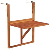  Viseča balkonska mizica 64,5x44x80 trakacijev les | Shoptok.si