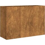 Maison Chic Cvetlični Lonec - Cvetlično korito Rusty 120x40x80 cm Vremensko odporno jeklo, (21788569) Cene