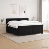  s box springom, madracem i LED-om Crna 200 x 200 cm | shoptok.hr