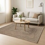  Tepisi za područja Prirodna i crna 300 x 300 cm Juta | shoptok.hr