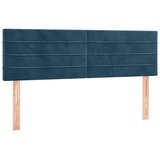  Uzglavlja tamnoplava 144x5x78/88 cm baršunasta | shoptok.hr