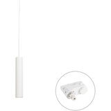 QAZQA Professional Design hanglamp wit incl. rail adapter 3-fase - 3-Phase Tuba small u
