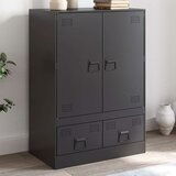 Maison Chic Komoda - Predalnik črna 67x39x95 cm jeklo, (21715883) | Shoptok.si