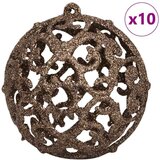 vidaXL Umjetna preddekorirana božićna jelka srebrna 210 cm PET | Shoptok.si