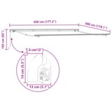 vidaXL Ručna uvlačiva tenda Zelena i bijela 450x300 cm, Materijal za zamjenu tende za okvir 4,5x3 m Zelena i bijela | shoptok.hr