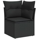  Sjedeća garnitura za vrt 10 kom. Crna Poli ratan | shoptok.hr