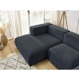 Bobochic Paris Temno modra kotna sedežna garnitura iz tkanine bouclé (levi kot) Zephyr – | Shoptok.si