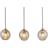  Luster na sajli DEVI 3xE27/15W/230V crna/zadimljeno bež | Eponuda.com