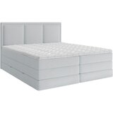 MID.YOU POSTELJA BOXSPRING 200 cm x 220 cm , les, tekstil, leseni material svetlo modra | Shoptok.si