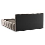 Micadoni Svjetlo smeđi tapecirani bračni krevet s prostorom za pohranu s podnicom 200x200 cm Lupine – Home | shoptok.hr
