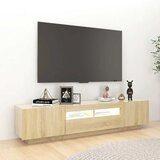 TV ormarić s LED svjetlima boja hrasta sonome 180 x 35 x 40 cm | Eponuda.com
