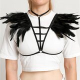 Fenzy Modrček Iz Elastičnih Trakcev S Perjem, Art2294, Črn | Shoptok.si