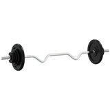  Palica z utežmi 90 kg lito železo in kromirano jeklo, (20776563) | Shoptok.si