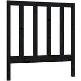 Maison Chic posteljno vzglavje - vzglavna omarica - nočna omarica črno 81x4x100 cm trdna borovina, (21705624) | Shoptok.si