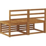  2 Komad Srednja sofa za van Čvrsto drvo akacije Prirodna | shoptok.hr